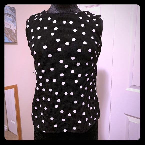 Polka dot sleeveless top size s/m - Picture 1 of 4